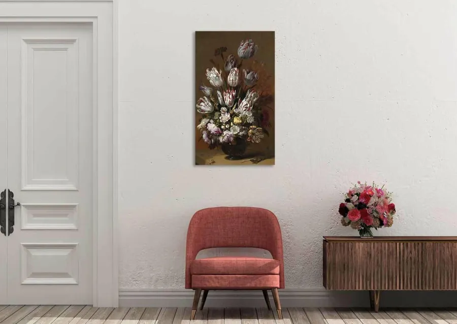 Wandkraft Still life with flowers by Hans Bollongier Sale