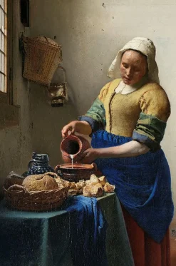 Wandkraft The Milkmaid by Johannes Vermeer Hot