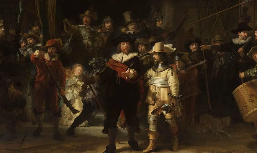 Wandkraft The Night Watch by Rembrandt van Rijn Outlet