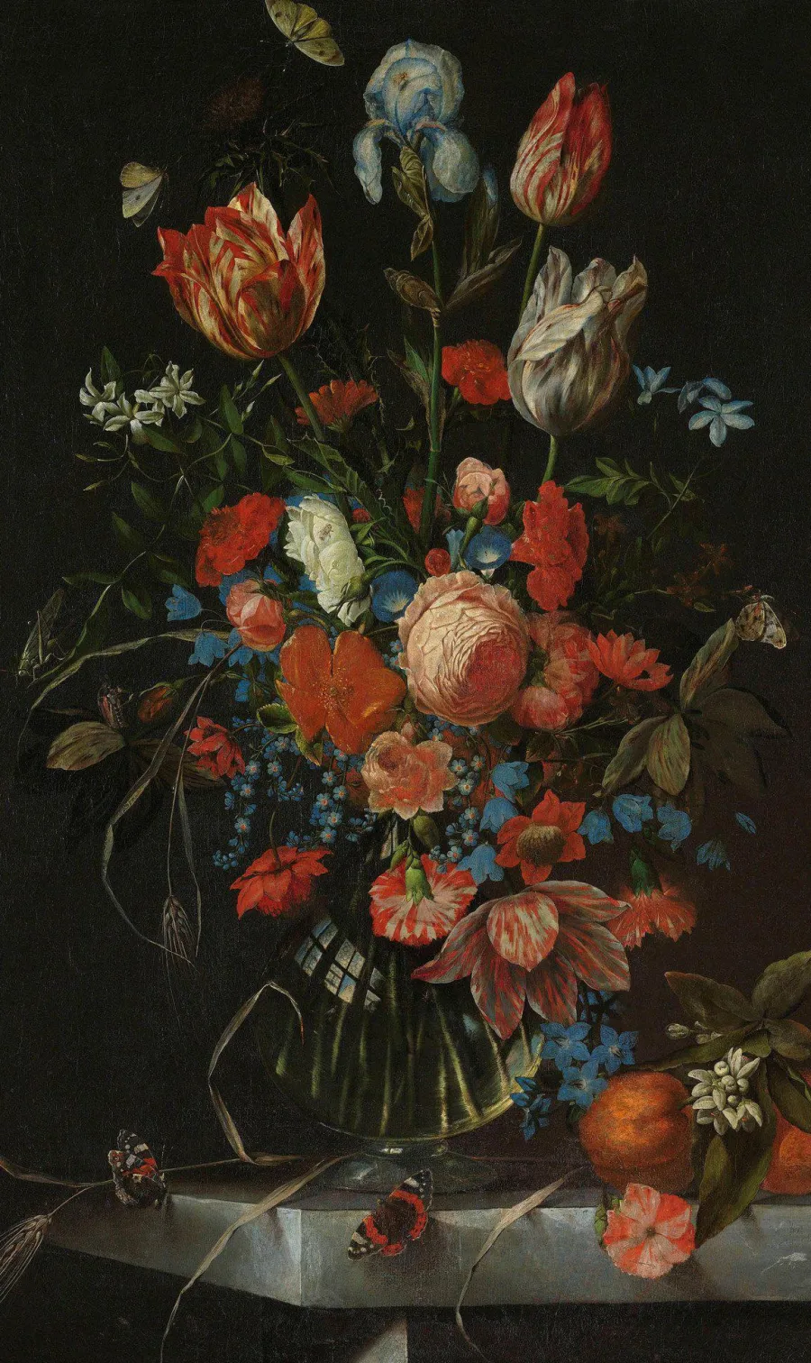 Wandkraft Vase with Flowers by Jan Davidsz. de Heem New