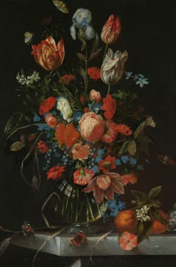 Wandkraft Vase with Flowers by Jan Davidsz. de Heem New