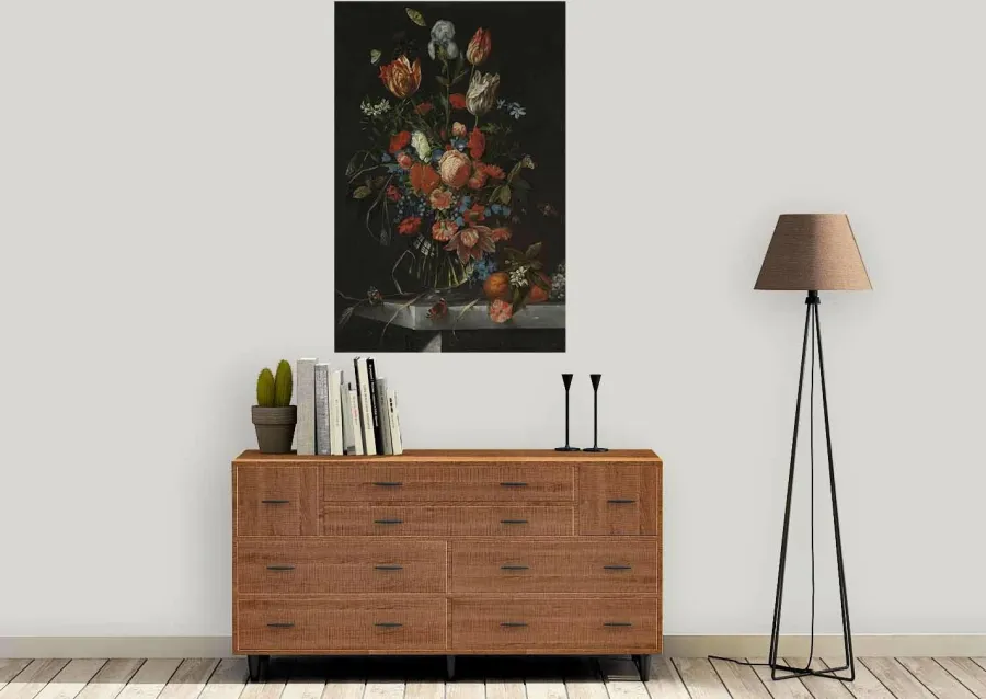 Wandkraft Vase with Flowers by Jan Davidsz. de Heem New
