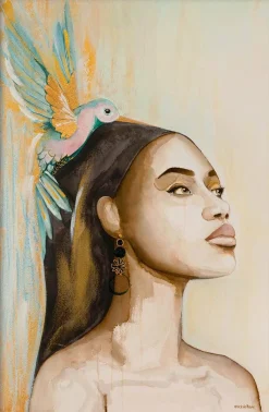 Wandkraft Woman and Hummingbird Sale