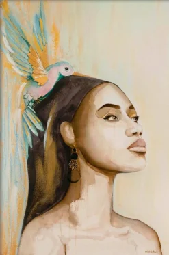 Wandkraft Woman and Hummingbird Sale