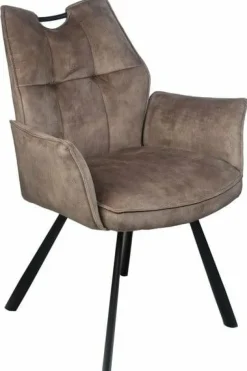Wildeboer & v/d Weide Eettafelstoel Mabel met arm - stof C-Adore 211 Sale