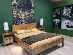WoonMax Bedframe Lennox Old Teak - Diverse afmetingen Hot