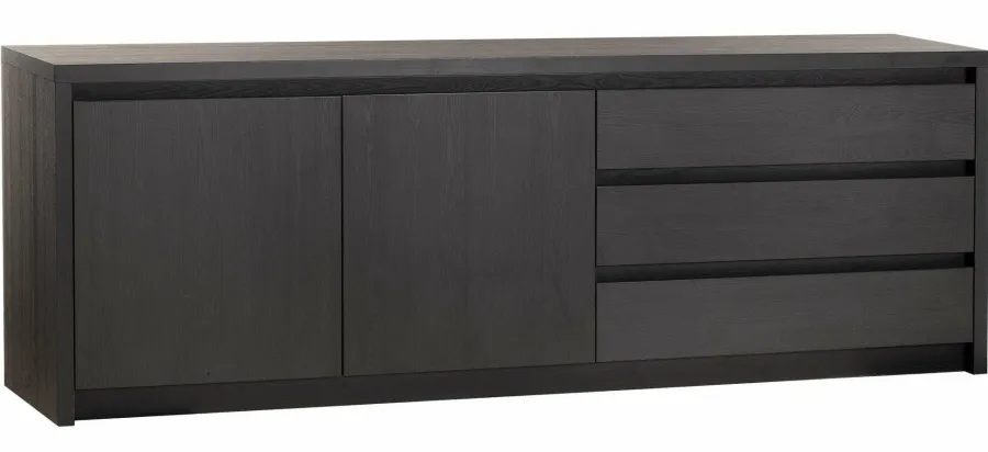WoonMax Dressoir Milanello 2 deurs / 3 laden 242 cm Discount