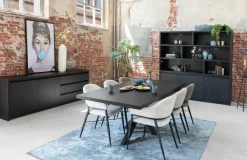 WoonMax Dressoir Milanello 2 deurs / 3 laden 242 cm Discount