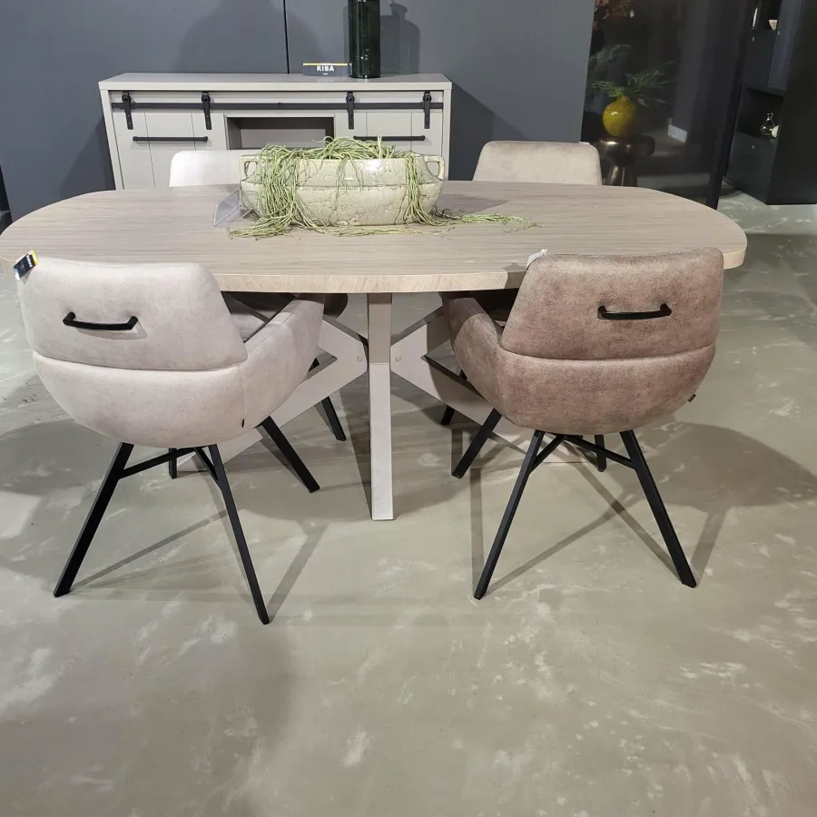 WoonMax Eettafel Deens ovaal Costa - 5 afmetingen - Diverse kleuren Best