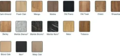 WoonMax Eettafel Deens ovaal Costa - 5 afmetingen - Diverse kleuren Best