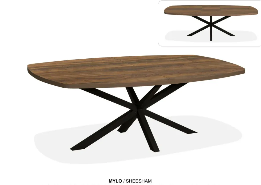 WoonMax Eettafel Mylo Deens Ovaal Lamulux uitschuifbaar - Diverse kleuren en 4 afmetingen Sale