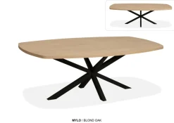 WoonMax Eettafel Mylo Deens Ovaal Lamulux uitschuifbaar - Diverse kleuren en 4 afmetingen Sale