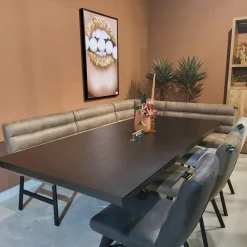 WoonMax Eettafel rechthoekig Novac - 4 afmetingen - Diverse kleuren Outlet