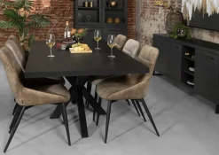 WoonMax Eettafel rechthoekig Novac - 4 afmetingen - Diverse kleuren Outlet