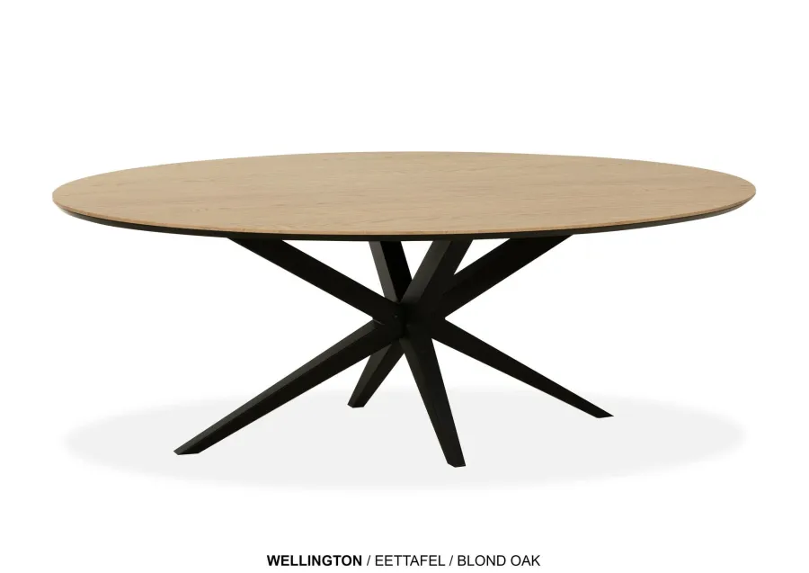 WoonMax Eettafel Wellington Ovaal Lamulux - Diverse kleuren en afmetingen Outlet