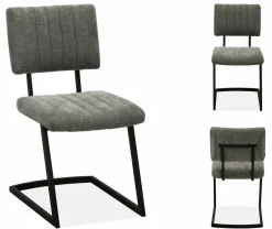 WoonMax Eettafelstoel Turijn Miami - Ash, Zwart of Toffee Clearance