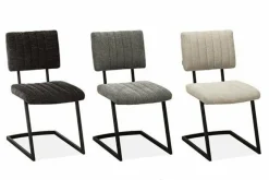 WoonMax Eettafelstoel Turijn Miami - Ash, Zwart of Toffee Clearance