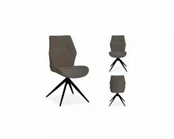 WoonMax Eettafelstoel Palmas Miami - Ash, Zwart of Toffee New