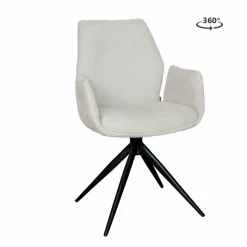 WoonMax Eettafelstoel Puebla Miami - Ash, Zwart of Toffee Outlet