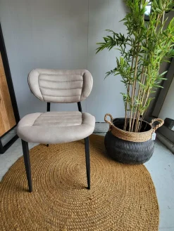 WoonMax Eettafelstoel Rikki Zorro - Antraciet, Sand of Taupe