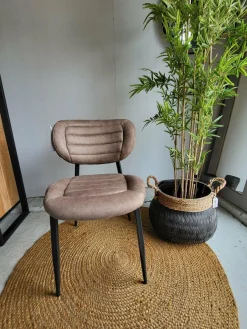WoonMax Eettafelstoel Rikki Zorro - Antraciet, Sand of Taupe