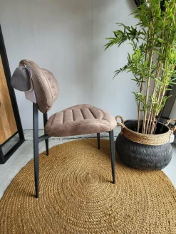 WoonMax Eettafelstoel Rikki Zorro - Antraciet, Sand of Taupe