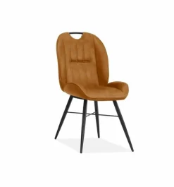 WoonMax Eettafelstoel Shelton - cognac, antraciet, zand en mosgroen Outlet
