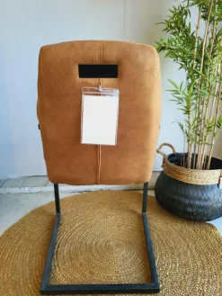WoonMax Eettafelstoel Vera Zorro - Cognac, Antraciet en Groen New