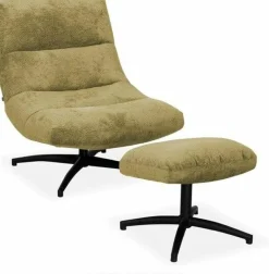 WoonMax Fauteuil + Hocker Foxton - 4 kleuren Movie Sale
