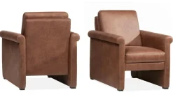 WoonMax Fauteuil Portland rug laag stof Art beige showroommodel Best