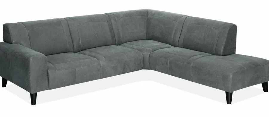 WoonMax Hoekbank Nashville A2 2.5 zits met ottomane Cuba Thyme - Showroommodel New
