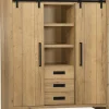 WoonMax Opbergkast Cottage Natur 135 cm Sale