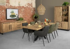 WoonMax Rimini barkast 3 deurs - 2 lades Lamulux mango Outlet