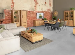 WoonMax Rimini TV meubel 2 deurs - 1 lade Lamulux mango 130 cm
