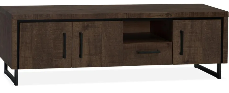 WoonMax Rimini TV meubel 3 deurs - 1 lade Lamulux Dark mango 170 cm Online