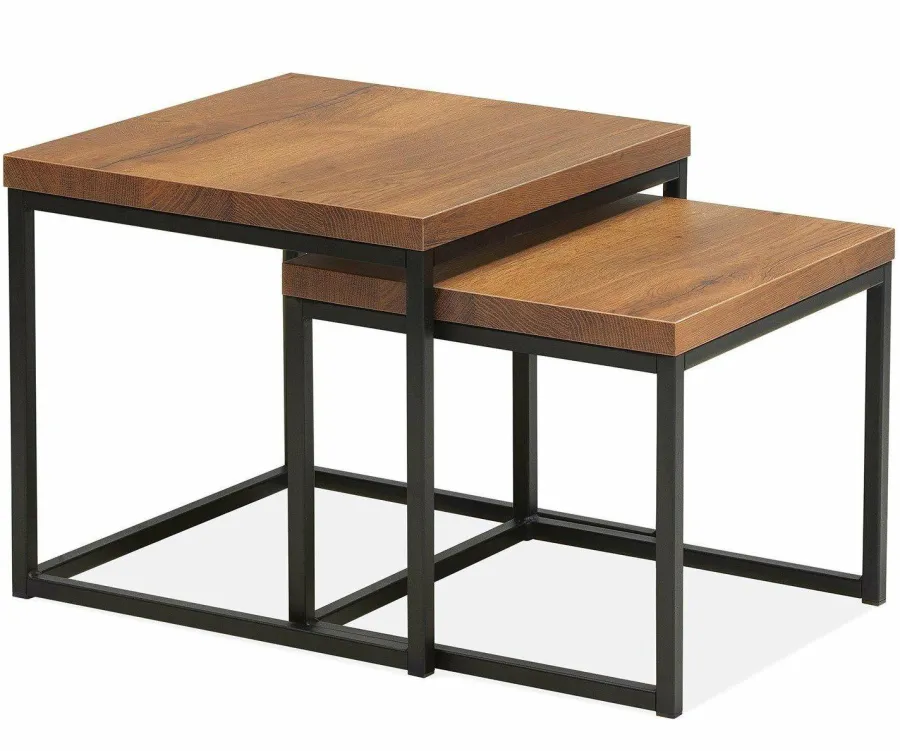 WoonMax Salontafel Floris set van 2 natur Lamulux Hot
