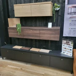 WoonMax Staand TV meubel Keswick - 240 cm Noir - Showroommodel Outlet