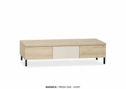 WoonMax TV meubel Warwick - 100, 150, 200 en 250 cm - hoog model - hangend of staand New