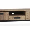 WoonMax Union tv kast groot 2 dr/1 la/1 open lamulux mango