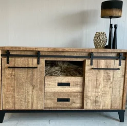 WoonMax Vigo Dark Mango dressoir 2 deurs Lamulux Outlet