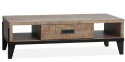 WoonMax Vigo Dark Mango salontafel lamulux met 1 lade Sale
