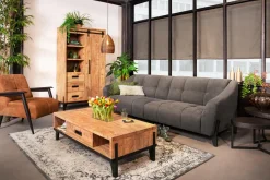 WoonMax Vigo Dark Mango tv kast klein 1 deur en 1 lade Lamulux Outlet