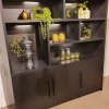 WoonMax Wandkast Broadway 3 deurs - Noir inclusief verlichting New