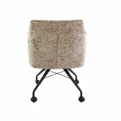 WoonStijl Armstoel Raster wieltjes Hoven zand Outlet