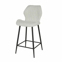 WoonStijl Barstoel boucle lendesteun wit Outlet