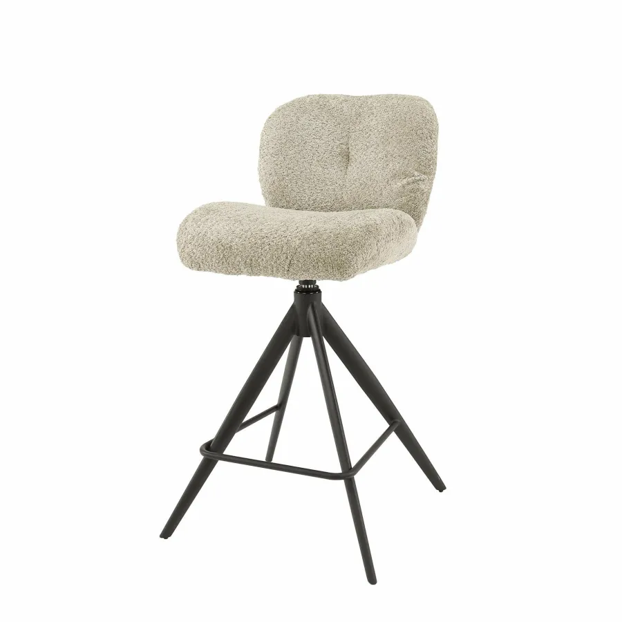 WoonStijl Barstoel Comfort draaibaar Boucle Zand Online