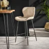 WoonStijl Barstoel ronde buis Boucle zand Sale