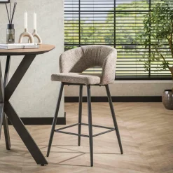 WoonStijl Barstoel Salon Tissee cargo zandkleur Clearance