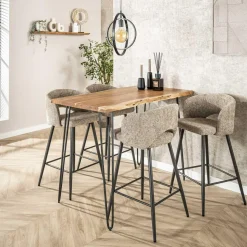 WoonStijl Barstoel Salon Tissee cargo zandkleur Clearance