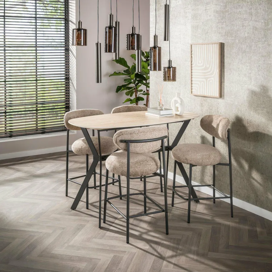 WoonStijl Bartafel Romano deens ovaal 140cm Best